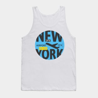 New York blue pin design Tank Top